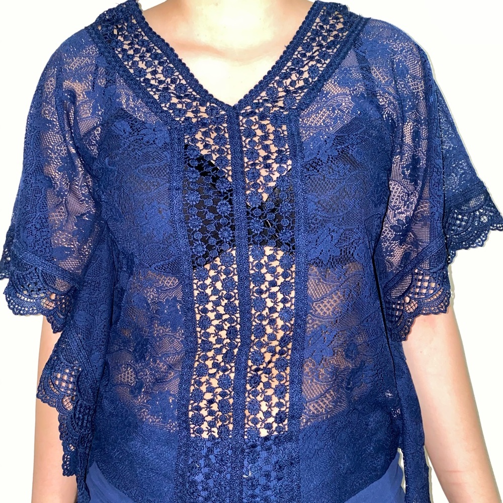 See Through Lace Shirt